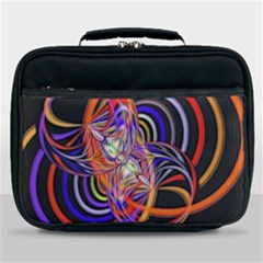 Multicolor Multi Color Circles Lunch Bag by Pakrebo