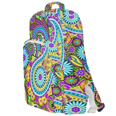 Paisley 5 Double Compartment Backpack by impacteesstreetwearfive