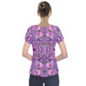 World Wide Blooming Flowers In Colors Beautiful Short Sleeve Front Detail Top View2