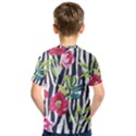 Seamless Flower Patterns Vector 01 Kids  Sport Mesh Tee View2