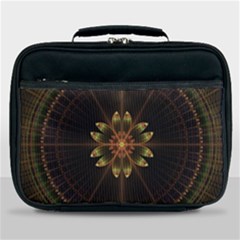 Fractal Floral Mandala Abstract Lunch Bag by Pakrebo