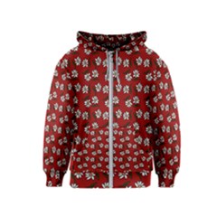 Daisy Red Kids  Zipper Hoodie by snowwhitegirl