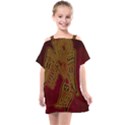 Celtic Spiritual Pattern Art Kids  One Piece Chiffon Dress View1