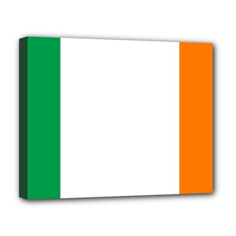 Ireland Flag Irish Flag Deluxe Canvas 20  X 16  (stretched) by FlagGallery