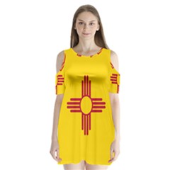 New Mexico Flag Shoulder Cutout Velvet One Piece by FlagGallery