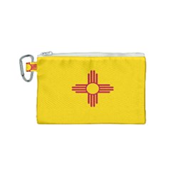 New Mexico Flag Canvas Cosmetic Bag (small) by FlagGallery