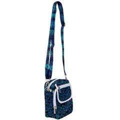 Background Abstract Textile Design Shoulder Strap Belt Bag by Pakrebo