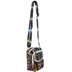 Background Colors Abstract Shoulder Strap Belt Bag by Pakrebo