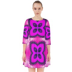 Kaleidoscope Ornament Pattern Smock Dress by Pakrebo