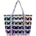 Seamless Wallpaper Butterfly Pattern Zip Up Canvas Bag View3