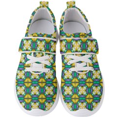 Seamless Wallpaper Pattern Symmetry Men s Velcro Strap Shoes by Pakrebo