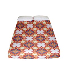 Pattern Flowers Flower Pattern Fitted Sheet (full/ Double Size) by Pakrebo