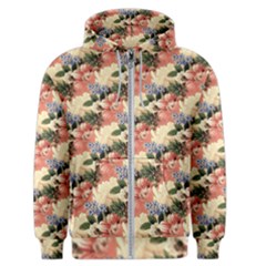 Flower Floral Decoration Pattern Men s Zipper Hoodie by Pakrebo