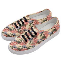 Flower Floral Decoration Pattern Women s Classic Low Top Sneakers by Pakrebo