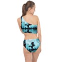 Wonderful Unicorn Silhouette In The Night Spliced Up Two Piece Swimsuit View2