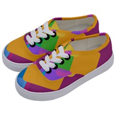 Geometry Nothing Color Kids  Classic Low Top Sneakers by Mariart