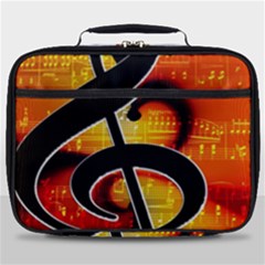 Clef Music Lines Notenblatt Full Print Lunch Bag by HermanTelo