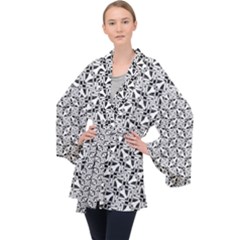 Ornamental Checkerboard Velvet Kimono Robe by HermanTelo