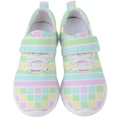 Geometric Pastel Women s Velcro Strap Shoes by Bajindul