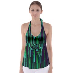 Background Blur Babydoll Tankini Top by Bajindul