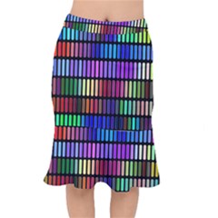 Resolve Art Pattern Short Mermaid Skirt by HermanTelo