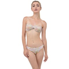 Illustration Abstract Pattern Polka Dot Classic Bandeau Bikini Set by Pakrebo