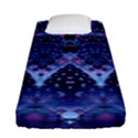 Blue Elegance Elaborate Fractal Fashion Fitted Sheet (Single Size) View1