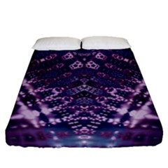 Purple Love Fitted Sheet (queen Size) by KirstenStar