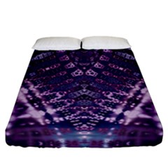 Purple Love Fitted Sheet (california King Size) by KirstenStar