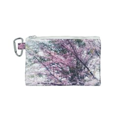 Ohio Redbud Canvas Cosmetic Bag (small) by Riverwoman