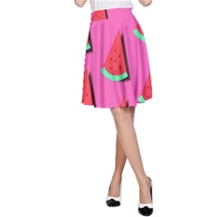 Fresh Watermelon Slices A-line Skirt by VeataAtticus