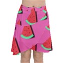 Fresh Watermelon Slices Chiffon Wrap Front Skirt View1