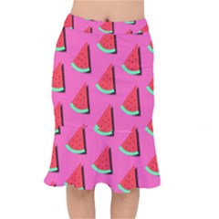 Fresh Watermelon Slices Short Mermaid Skirt by VeataAtticus