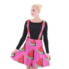 Fresh Watermelon Slices Suspender Skater Skirt by VeataAtticus