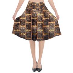 Wallpaper Iron Flared Midi Skirt by HermanTelo