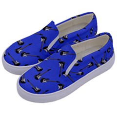 Guitar Instruments Music Rock Kids  Canvas Slip Ons by Bajindul