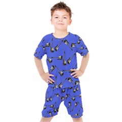 Guitar Instruments Music Rock Kids  Tee And Shorts Set by Bajindul