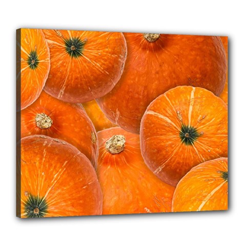 Pumpkin Halloween Fall Thanksgiving Canvas 24  X 20  (stretched) by Pakrebo