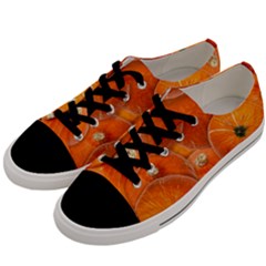 Pumpkin Halloween Fall Thanksgiving Men s Low Top Canvas Sneakers by Pakrebo