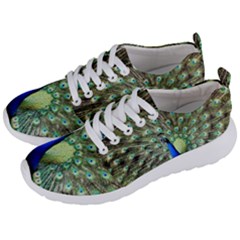 Blue And Green Peacock Men s Lightweight Sports Shoes by Pakrebo