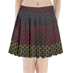 Germany Flag Hexagon Pleated Mini Skirt by HermanTelo