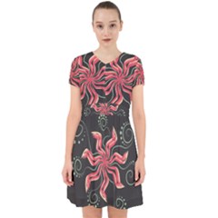 Flower Abstract Adorable In Chiffon Dress by HermanTelo