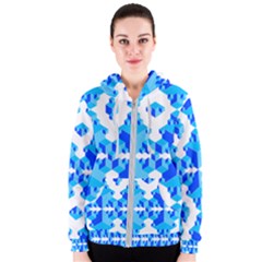 Cubes Abstract Wallpapers Women s Zipper Hoodie by HermanTelo