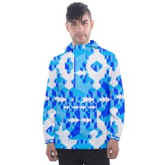 Cubes Abstract Wallpapers Men s Front Pocket Pullover Windbreaker by HermanTelo