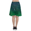 Background Blue Green Stars Night Chiffon Wrap Front Skirt View2