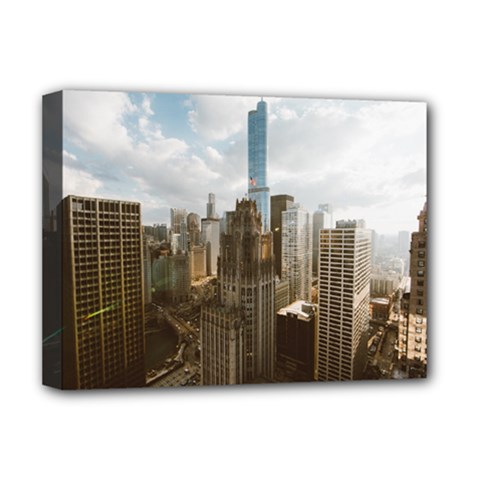 Architectural Design Architecture Buildings City Deluxe Canvas 16  X 12  (stretched)  by Pakrebo