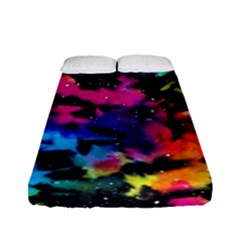 Tie Dye Rainbow Galaxy Fitted Sheet (full/ Double Size) by KirstenStar