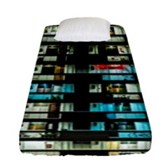 Architectural Design Architecture Building Cityscape Fitted Sheet (single Size) by Pakrebo