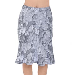 Nature Texture Print Short Mermaid Skirt by dflcprintsclothing