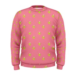 Peeled Banana On Pink Men s Sweatshirt by snowwhitegirl